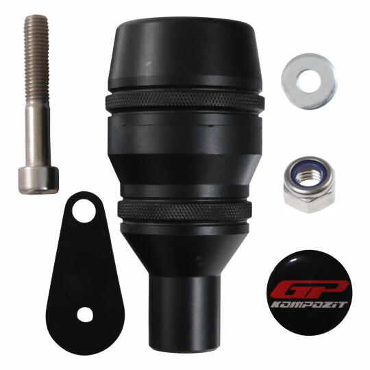 GP Kompozit BMW R 1300 GS 2024-2026 Uyumlu Egzoz Koruma Takozu Siyah - 7