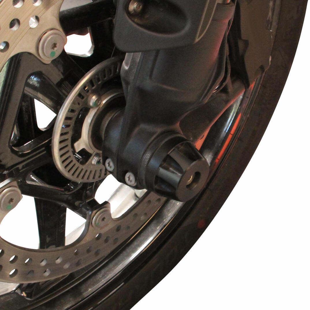 GP Kompozit BMW R 1300 GS 2024-2026 Uyumlu Ön Aks Koruma Takozu Siyah - 2