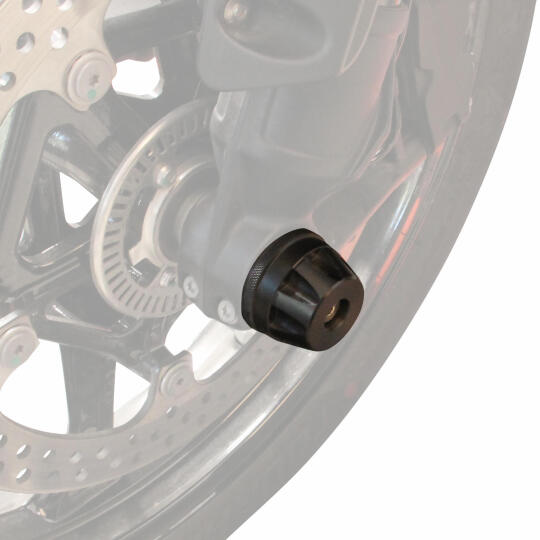 GP Kompozit BMW R 1300 GS 2024-2026 Uyumlu Ön Aks Koruma Takozu Siyah - 3