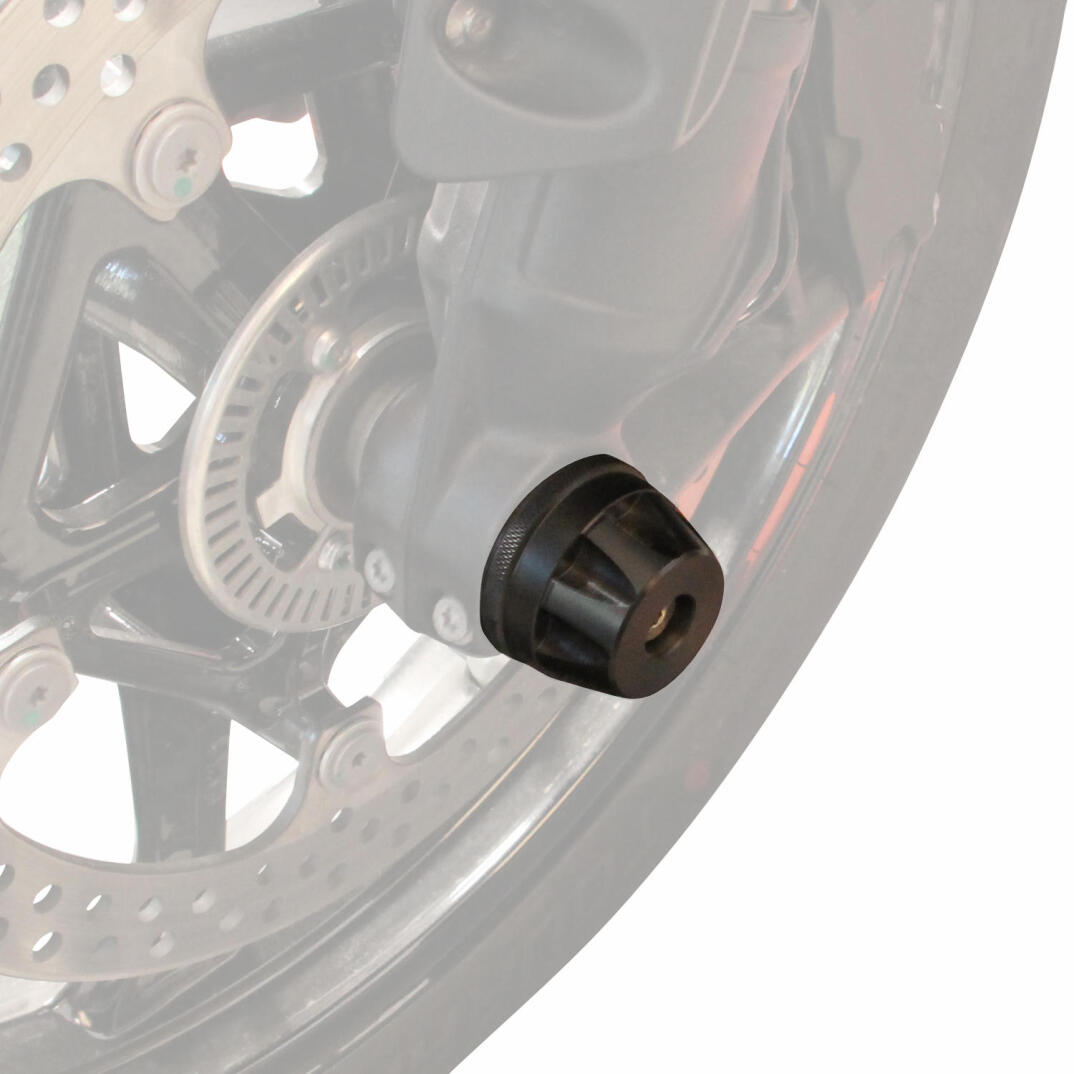 GP Kompozit BMW R 1300 GS 2024-2026 Uyumlu Ön Aks Koruma Takozu Siyah - 3