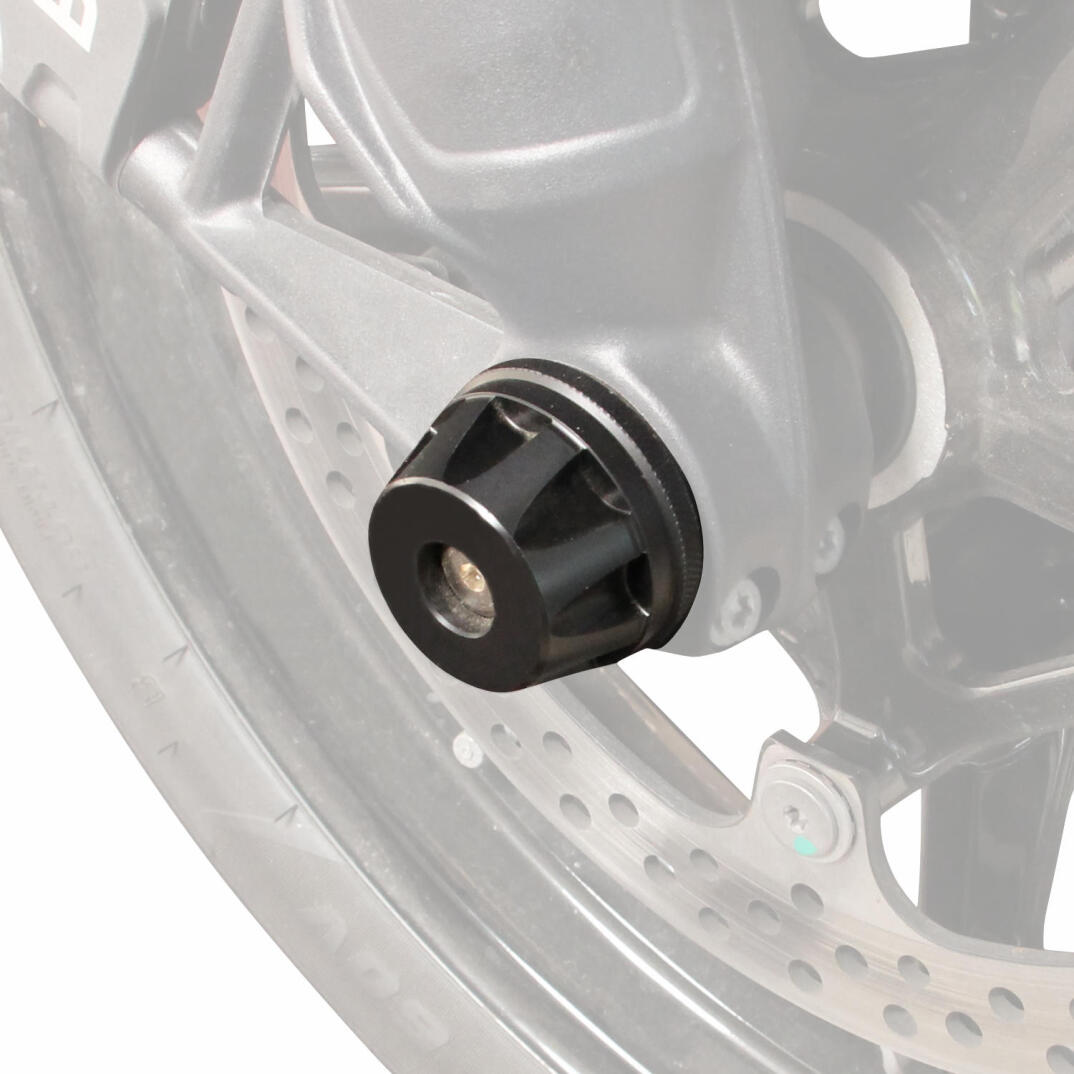 GP Kompozit BMW R 1300 GS 2024-2026 Uyumlu Ön Aks Koruma Takozu Siyah - 6