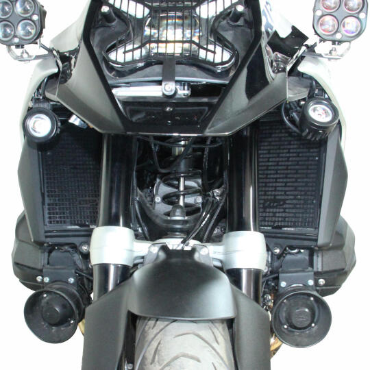 GP Kompozit BMW R 1300 GS 2024-2026 Uyumlu Radyatör Koruma Siyah (1)