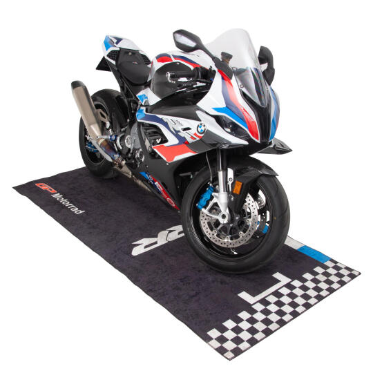 GP Kompozit BMW RR Universal Motosiklet Halısı Siyah-Mavi (1)