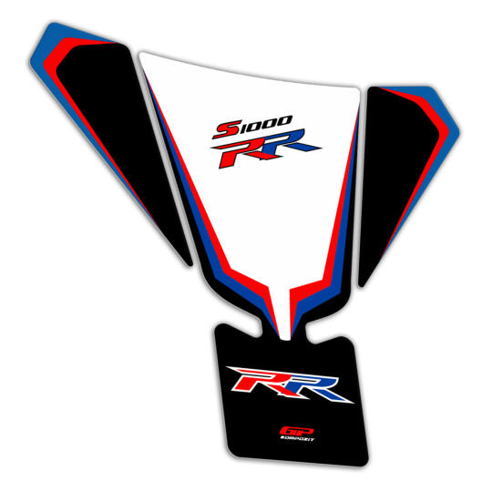 GP Kompozit BMW S 1000 RR 2011-2018 Uyumlu Tank Pad Seti Mavi-Kırmızı (1)