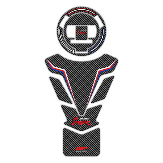 GP Kompozit BMW S 1000 RR 2015-2018 Uyumlu Tank Pad Seti Mavi-Kırmızı