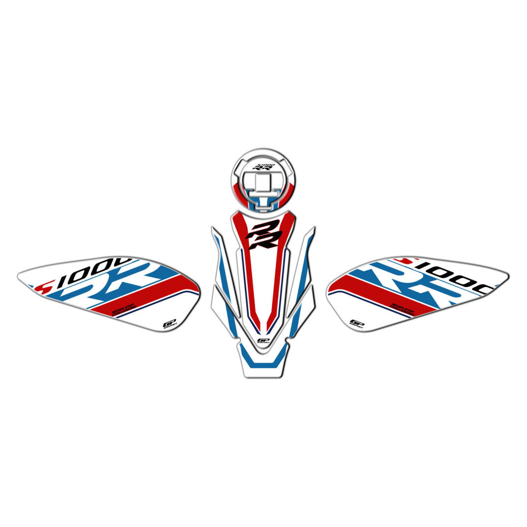 GP Kompozit BMW S 1000 RR 2019-2026 Uyumlu Tank Pad Seti Beyaz - 1