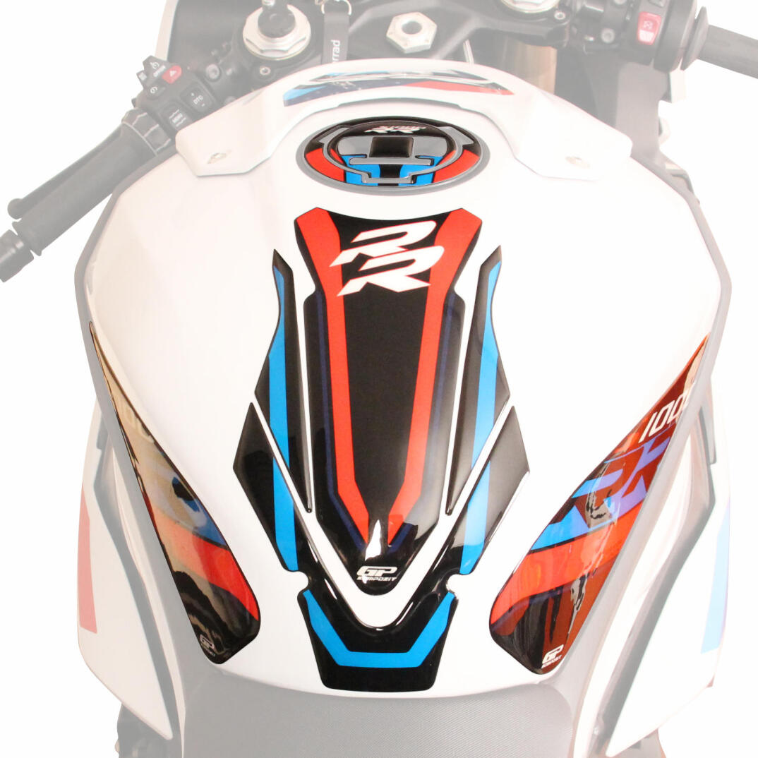 GP Kompozit BMW S 1000 RR 2019-2026 Uyumlu Tank Pad Seti Beyaz - 2
