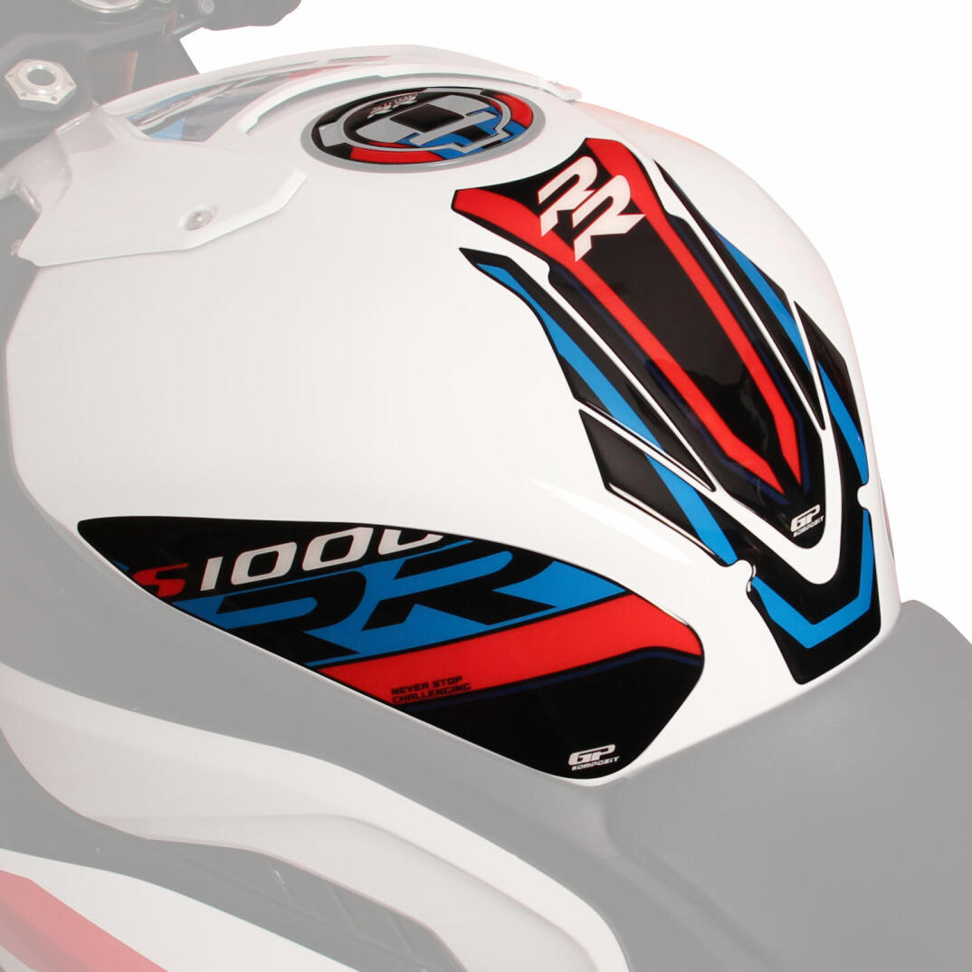 GP Kompozit BMW S 1000 RR 2019-2026 Uyumlu Tank Pad Seti Beyaz - 4