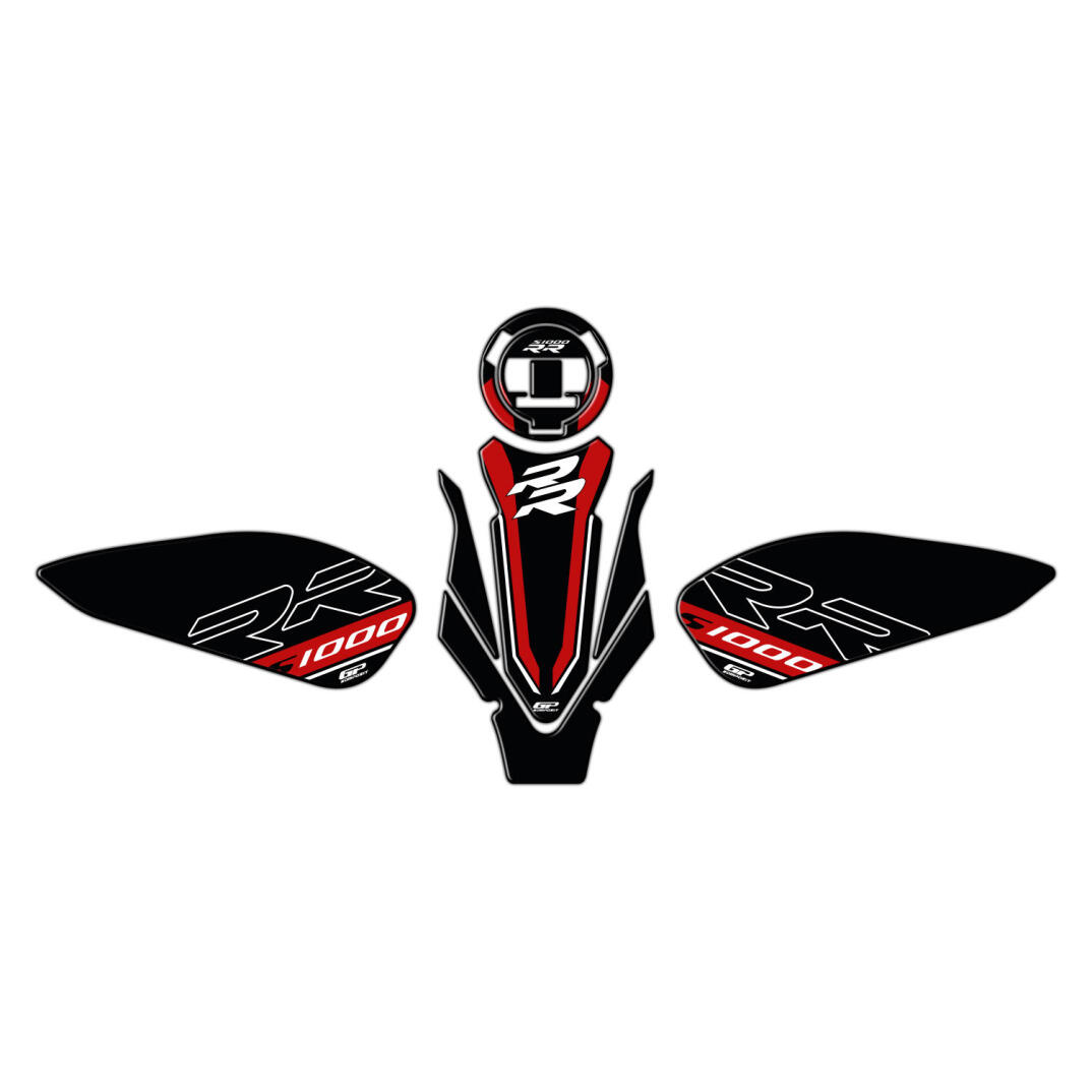 GP Kompozit BMW S 1000 RR 2019-2026 Uyumlu Tank Pad Seti Siyah - 1