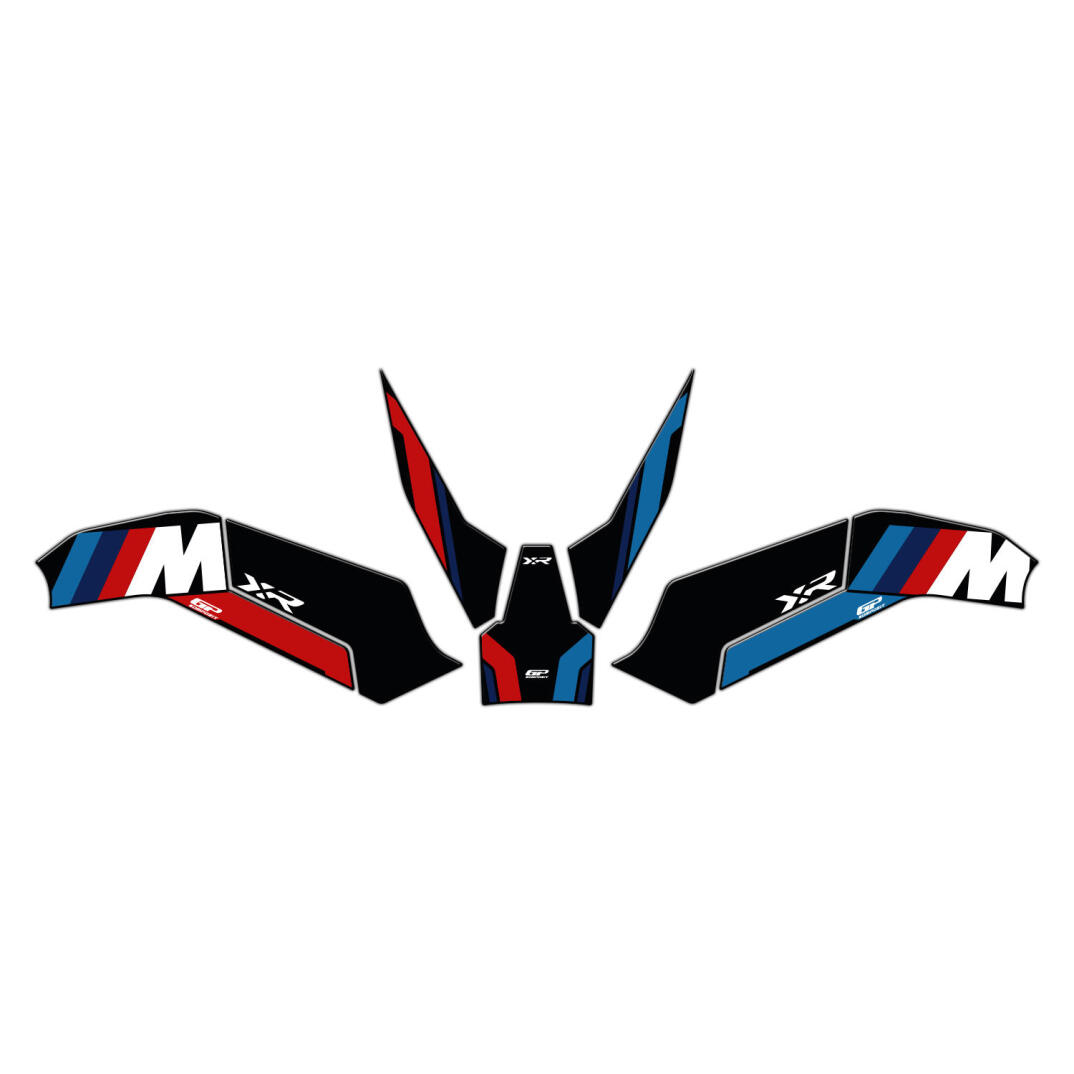 GP Kompozit BMW S 1000 XR 2020-2026 Uyumlu Tank Pad Seti Siyah - 1