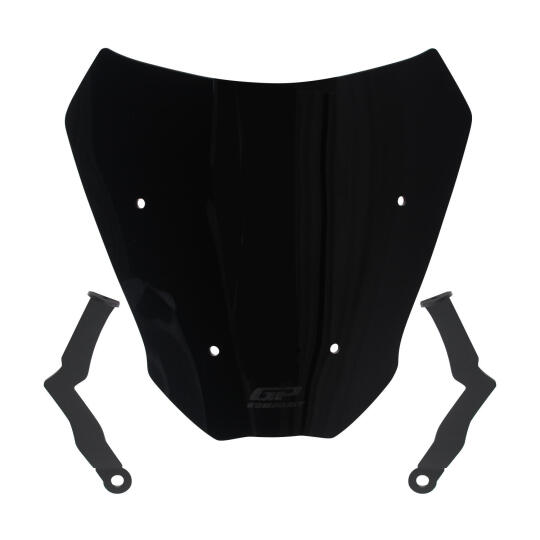 GP Kompozit CF Moto 250 CL-X 2022-2026 Uyumlu Kısa Ön Cam Siyah