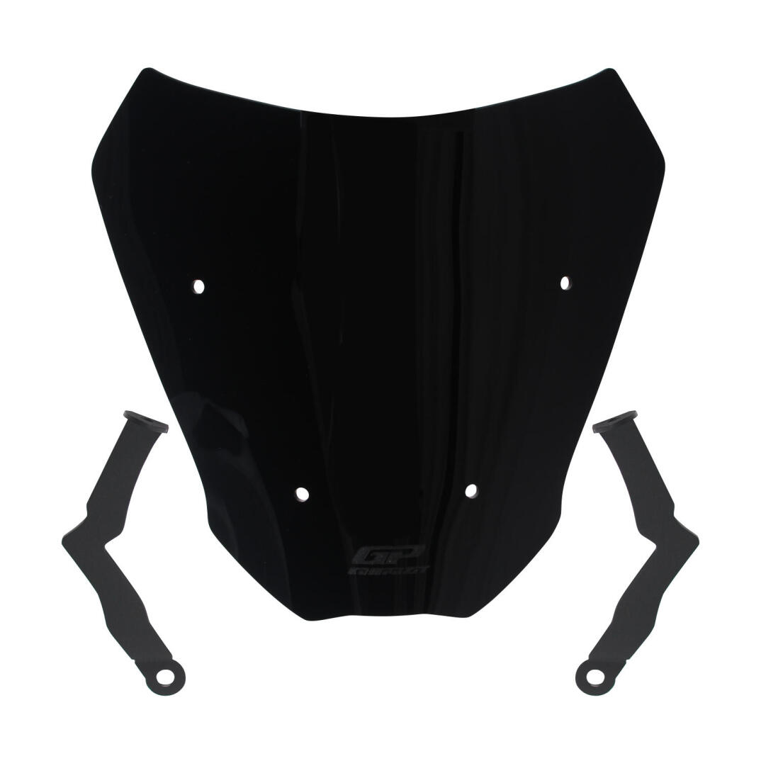 GP Kompozit CF Moto 250 CL-X 2022-2026 Uyumlu Kısa Ön Cam Siyah - 1