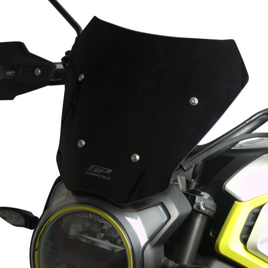 GP Kompozit CF Moto 250 CL-X 2022-2026 Uyumlu Kısa Ön Cam Siyah (1)