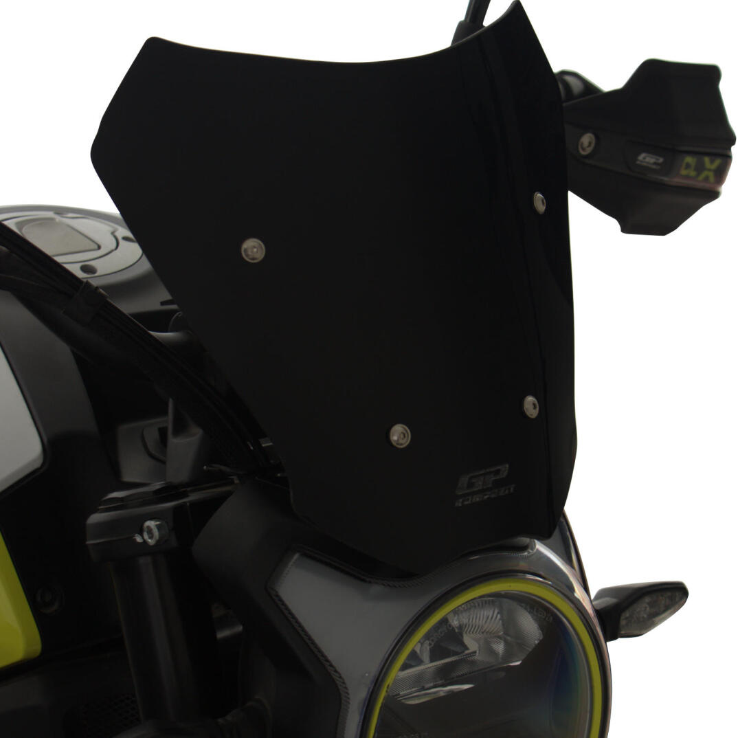 GP Kompozit CF Moto 250 CL-X 2022-2026 Uyumlu Kısa Ön Cam Siyah - 4