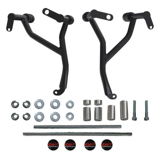 GP Kompozit CF Moto 250 CL-X 2022-2026 Uyumlu Motor Koruma Demiri Siyah - 7