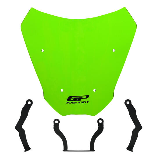 GP Kompozit CF Moto 250 CL-X 2022-2026 Uyumlu Ön Cam Yeşil