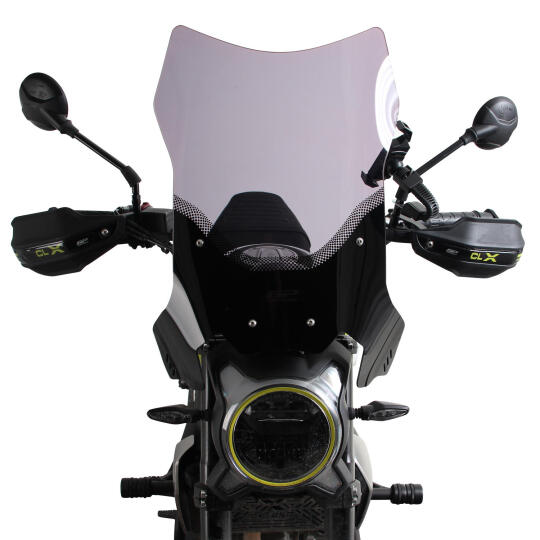 GP Kompozit CF Moto 250 CL-X 2022-2026 Uyumlu Ön Tur Camı Füme (1)