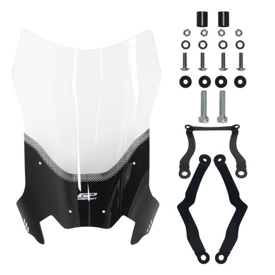 GP Kompozit CF Moto 250 CL-X 2022-2026 Uyumlu Ön Tur Camı Şeffaf - 7