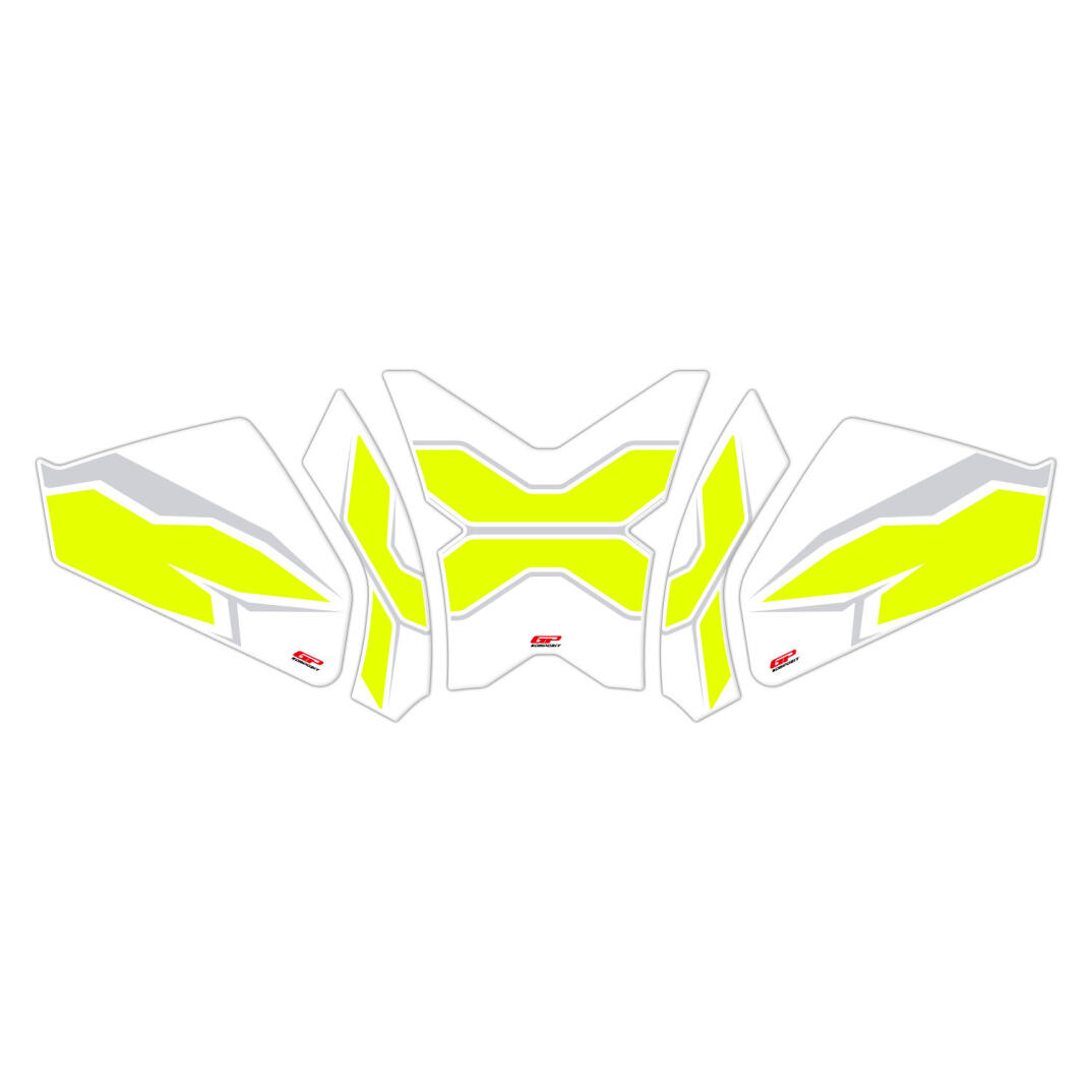 GP Kompozit CF Moto 250 CL-X 2022-2026 Uyumlu Tank Pad Seti Sarı - 1