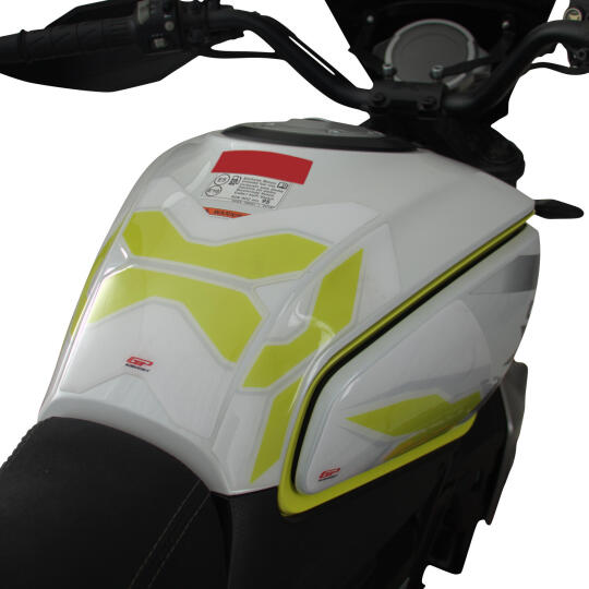 GP Kompozit CF Moto 250 CL-X 2022-2026 Uyumlu Tank Pad Seti Sarı (1)