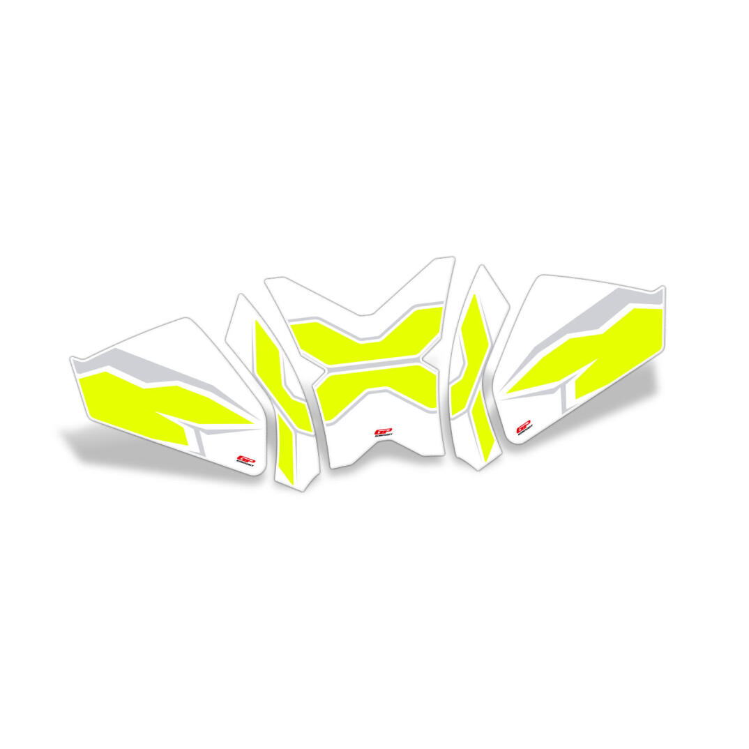 GP Kompozit CF Moto 250 CL-X 2022-2026 Uyumlu Tank Pad Seti Sarı - 5