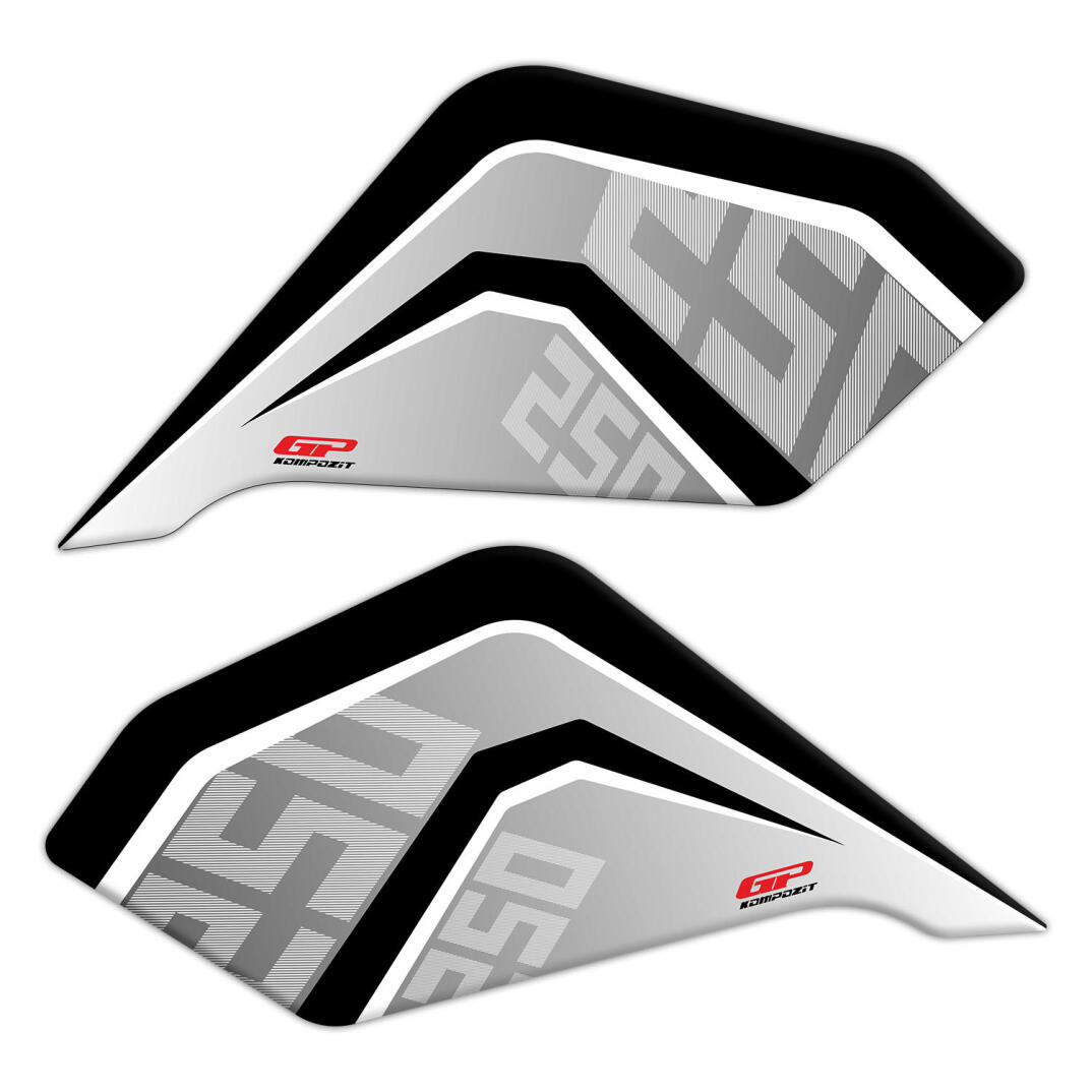 GP Kompozit CF Moto 250 NK 2018-2022 Uyumlu Tank Pad Seti Gri - 3
