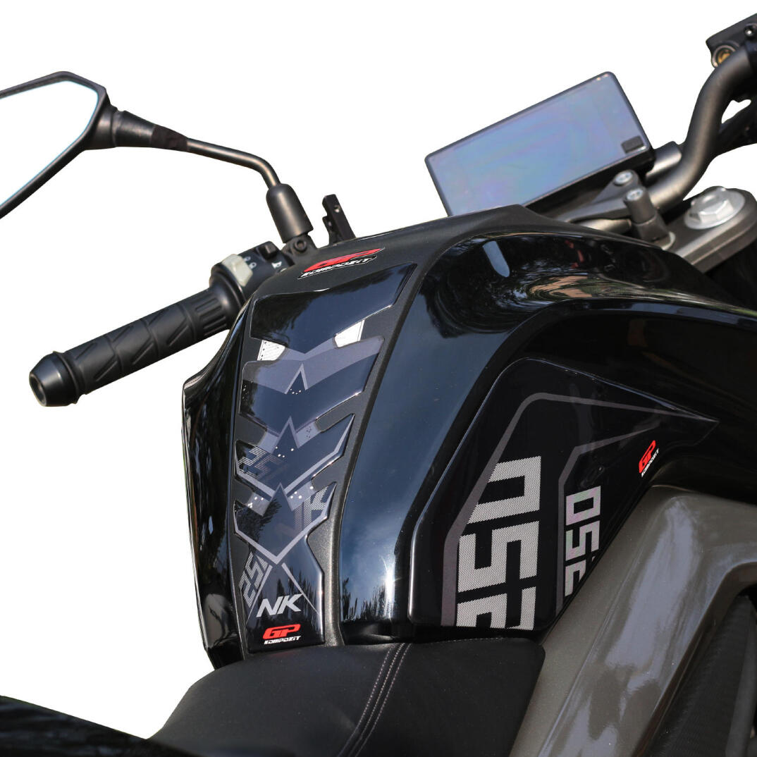 GP Kompozit CF Moto 250 NK 2018-2022 Uyumlu Tank Pad Seti Gri - 6