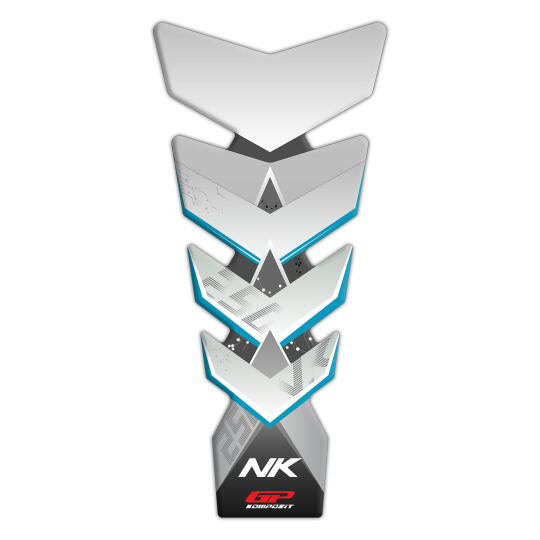 GP Kompozit CF Moto 250 NK 2018-2022 Uyumlu Tank Pad Seti Turkuaz (1)