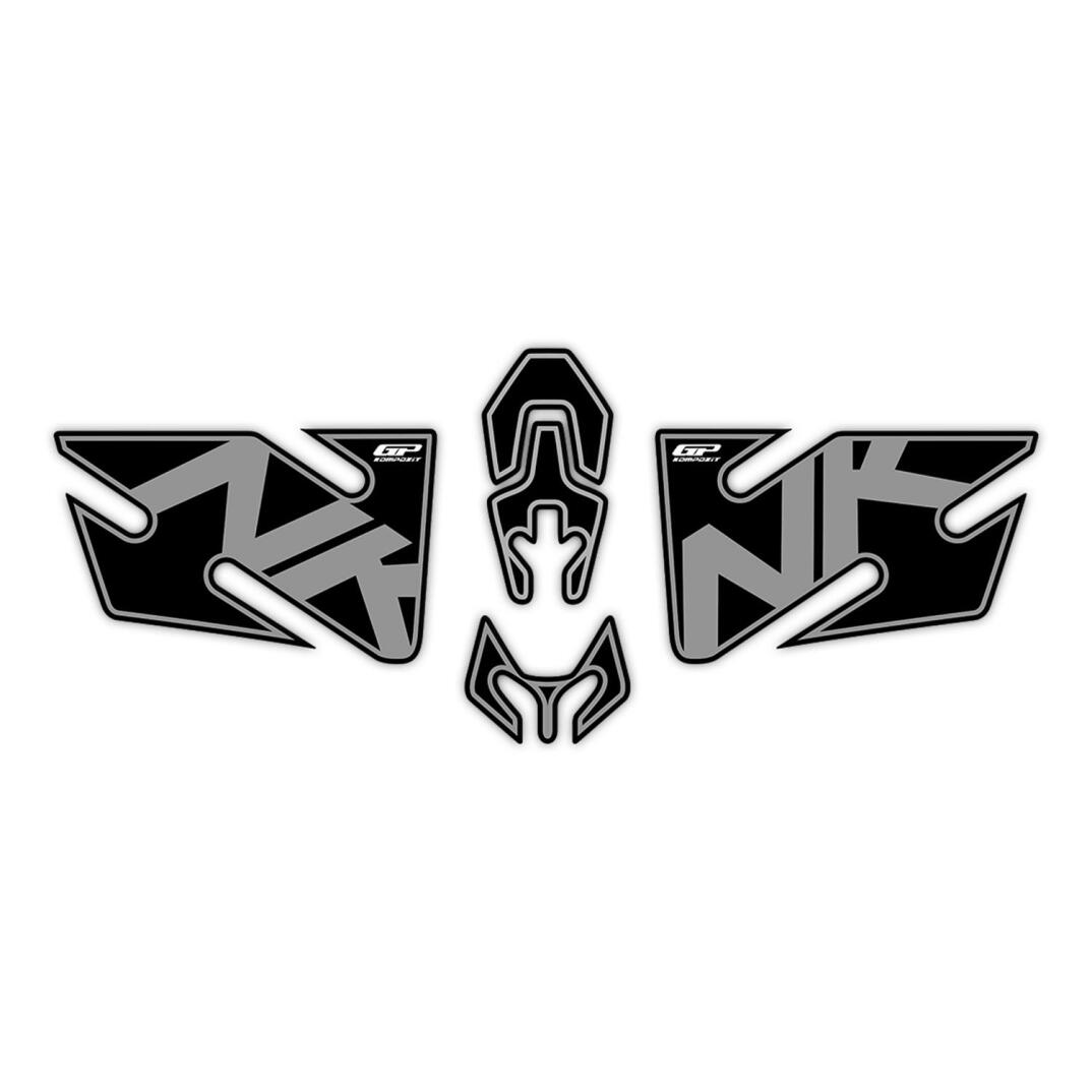 GP Kompozit CF Moto 250 NK 2018-2022 Uyumlu Tank Pad Siyah - 1