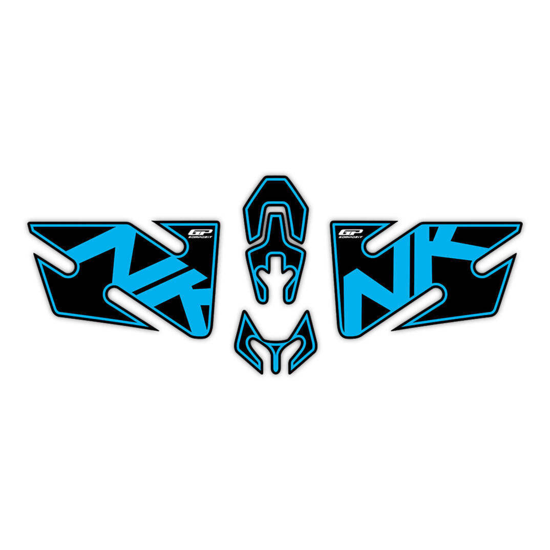 GP Kompozit CF Moto 250 NK 2018-2022 Uyumlu Tank Pad Turkuaz - 1