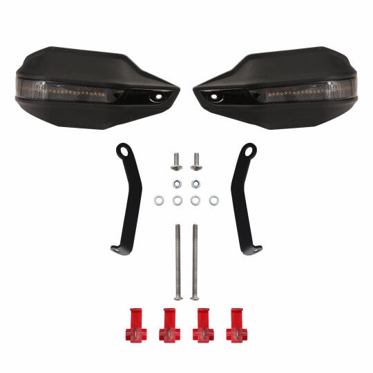 GP Kompozit CF Moto 250 NK 2023-2026 Led Sinyalli Elcik Koruma Siyah - 6