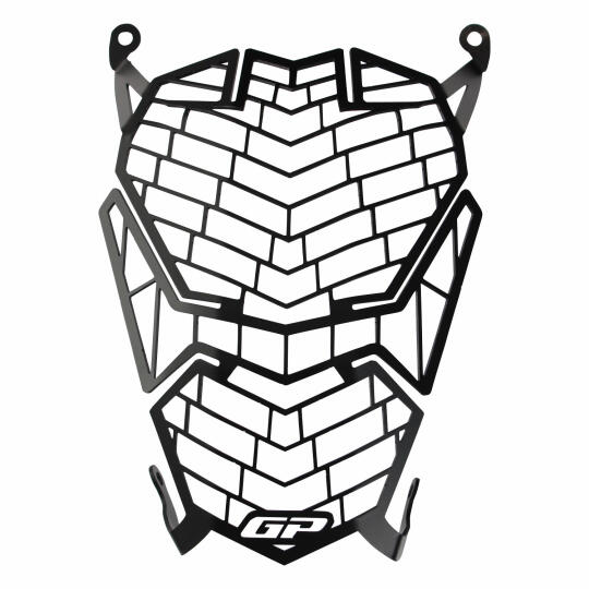 GP Kompozit CF Moto 250 NK 2023-2026 Uyumlu Far Koruma Siyah