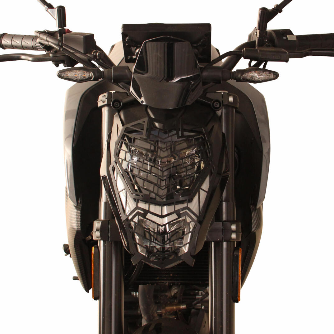 GP Kompozit CF Moto 250 NK 2023-2026 Uyumlu Far Koruma Siyah - 2