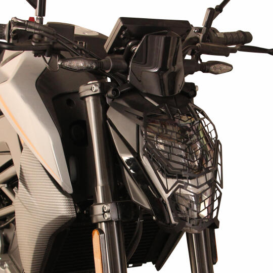 GP Kompozit CF Moto 250 NK 2023-2026 Uyumlu Far Koruma Siyah - 3