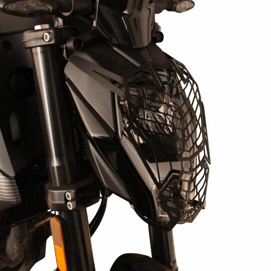 GP Kompozit CF Moto 250 NK 2023-2026 Uyumlu Far Koruma Siyah - 5