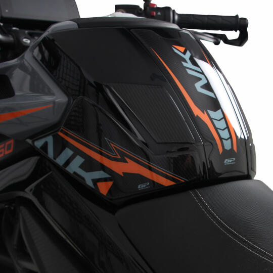 GP Kompozit CF Moto 250 NK 2023-2026 Uyumlu Full Pad Seti Turuncu (1)