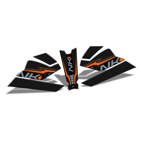 GP Kompozit CF Moto 250 NK 2023-2026 Uyumlu Tank Pad Seti Turuncu - 5