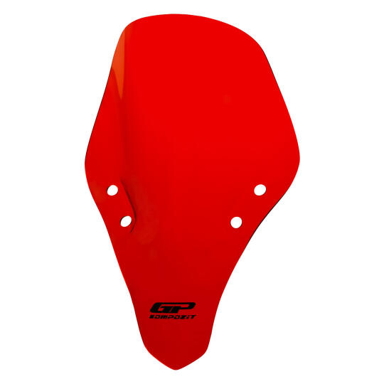 GP Kompozit CF Moto 250 SR 2020-2025 Uyumlu Ön Cam Kırmızı (1)