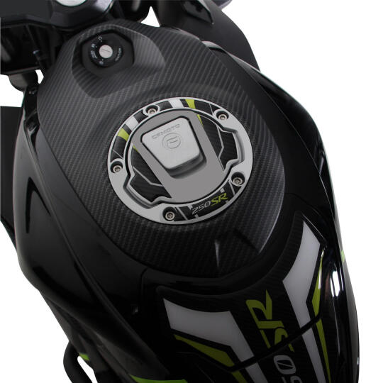 GP Kompozit CF Moto 250 SR 2020-2025 Uyumlu Tank Pad Seti Sarı - 4