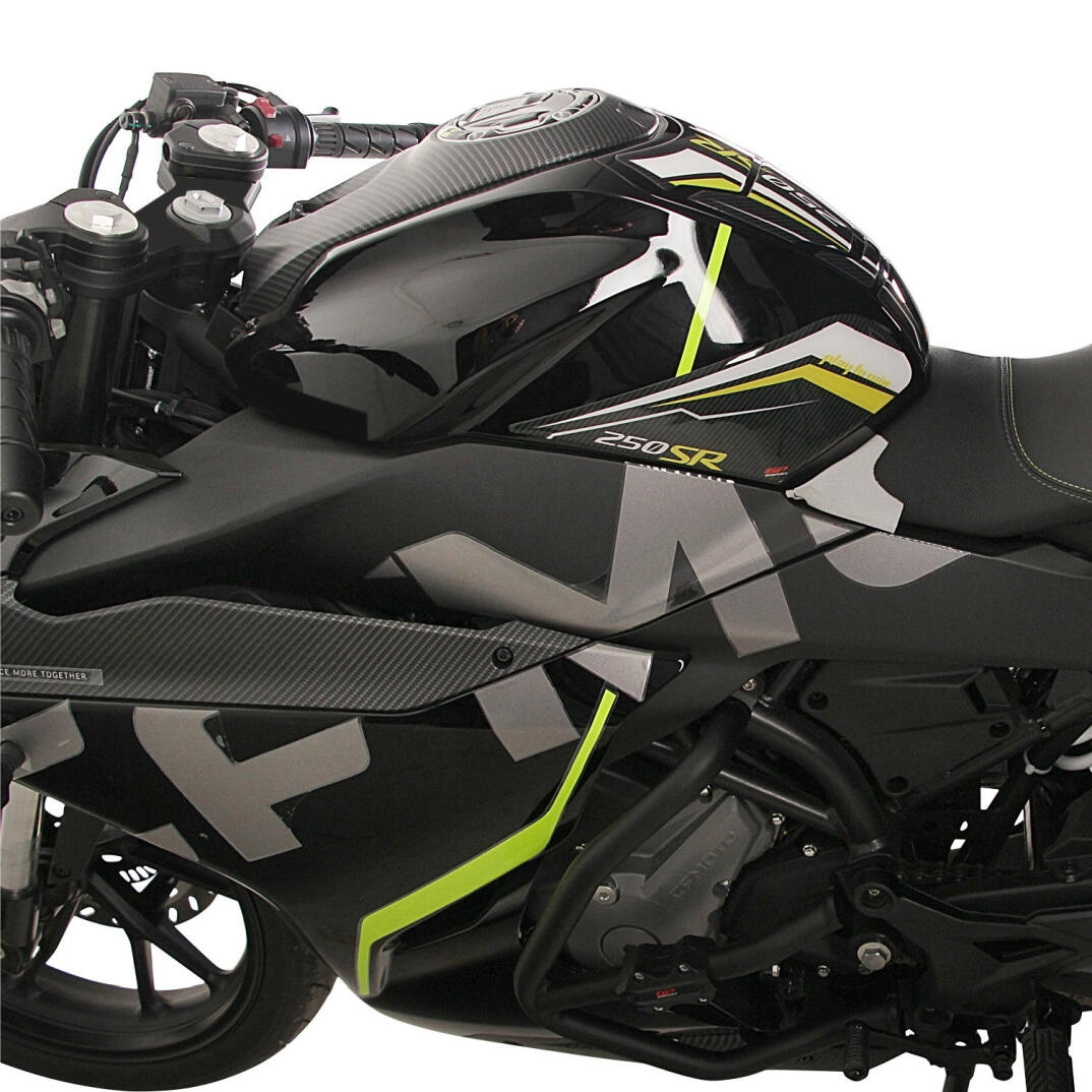 GP Kompozit CF Moto 250 SR 2020-2025 Uyumlu Tank Pad Seti Turkuaz - 3
