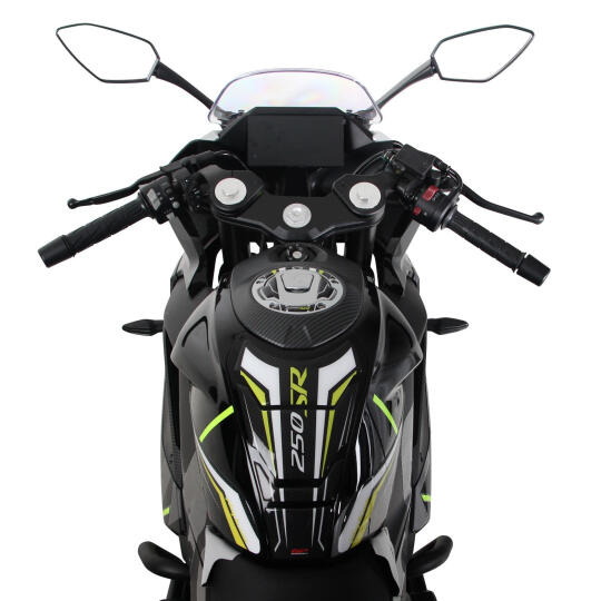 GP Kompozit CF Moto 250 SR 2020-2025 Uyumlu Tank Pad Seti Turuncu - Mavi (1)