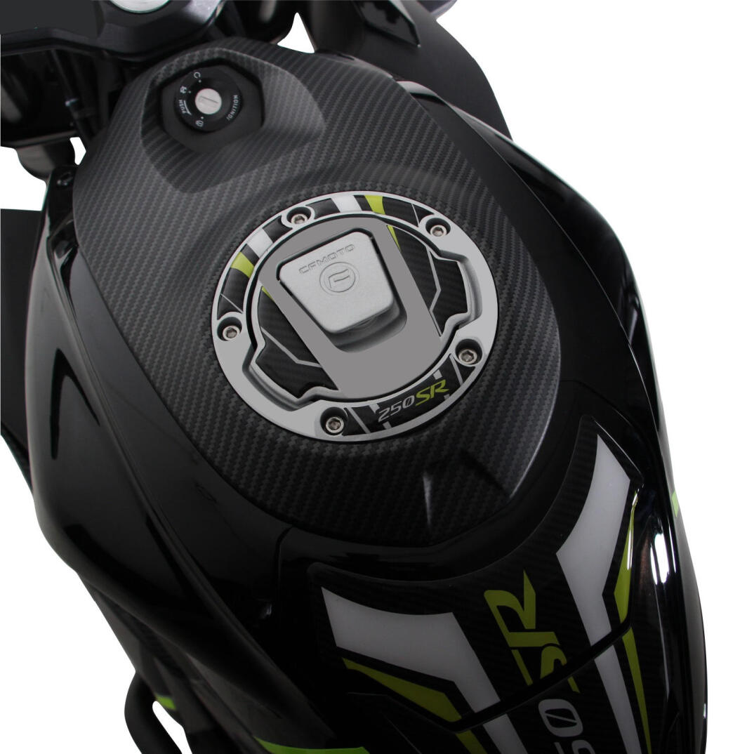 GP Kompozit CF Moto 250 SR 2020-2025 Uyumlu Tank Pad Seti Turuncu - Mavi - 4