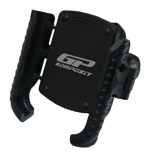 GP Kompozit CF Moto 250 SR 2020-2025 Uyumlu Titreşim Modüllü Telefon Tutucu Siyah (1)