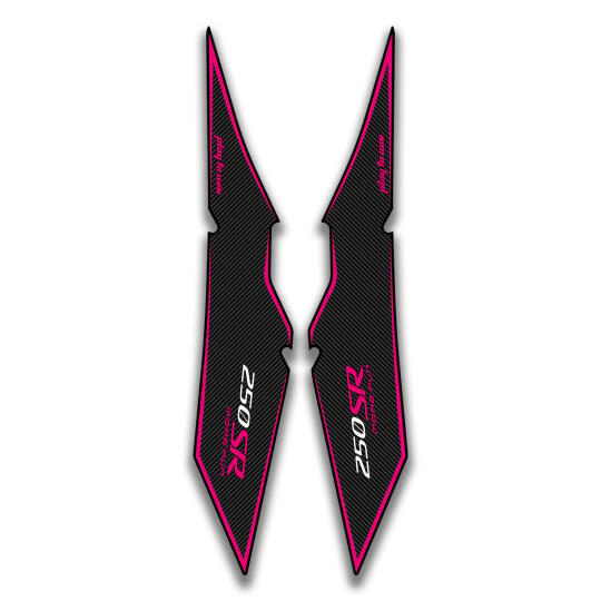 GP Kompozit CF Moto 250 SR 2026 Uyumlu Kanat Grenaj Stickeri Pembe-Karbon