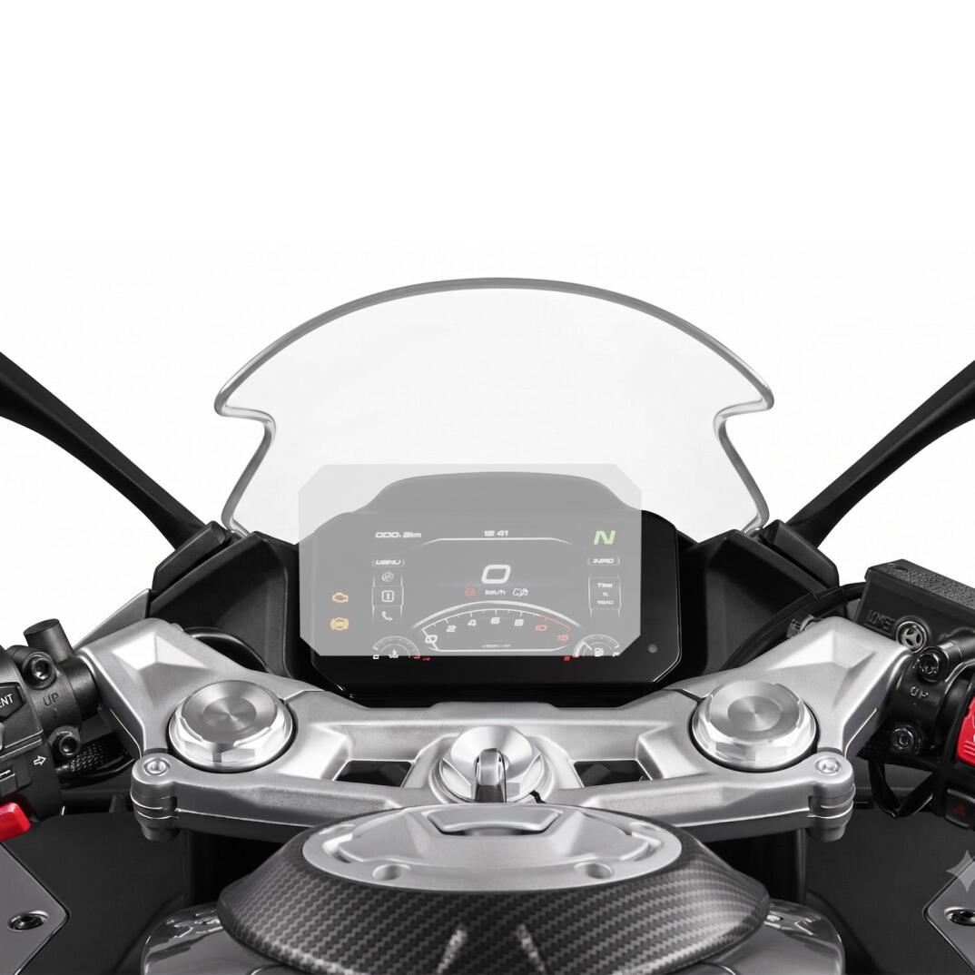 GP Kompozit CF Moto 250 SR 2026 Uyumlu Motosiklet Ekran Koruyucu Şeffaf - 2