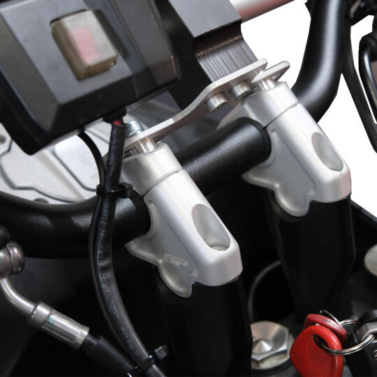 GP Kompozit CF Moto 450 MT 2024-2026 Uyumlu Gidon Yükseltme Gri - 3