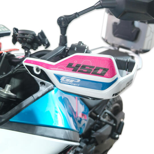 GP Kompozit CF Moto 450 MT 2024-2026 Uyumlu Tank Pad Seti Mavi - 6