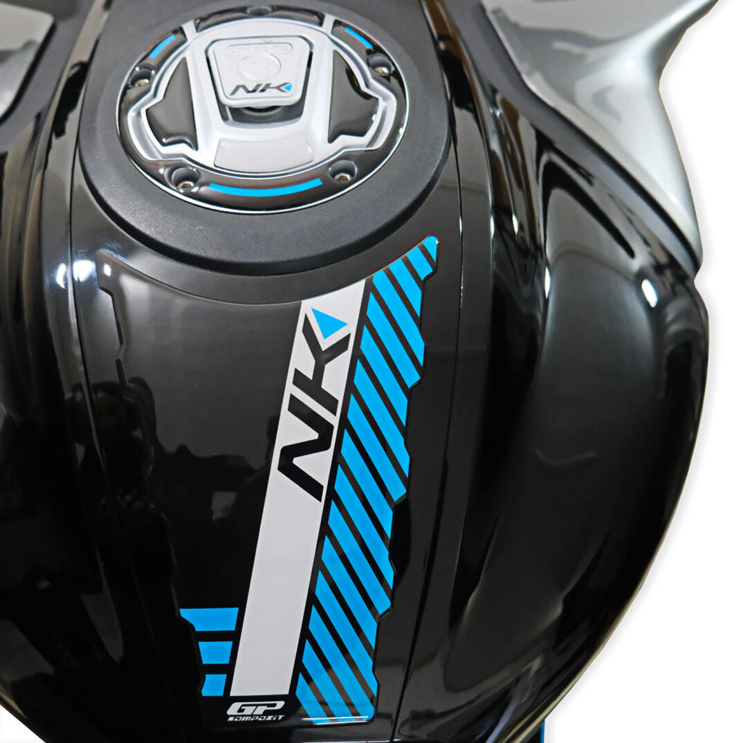 GP Kompozit CF Moto 450 NK 2024-2026 Uyumlu Tank Pad Mavi - 3