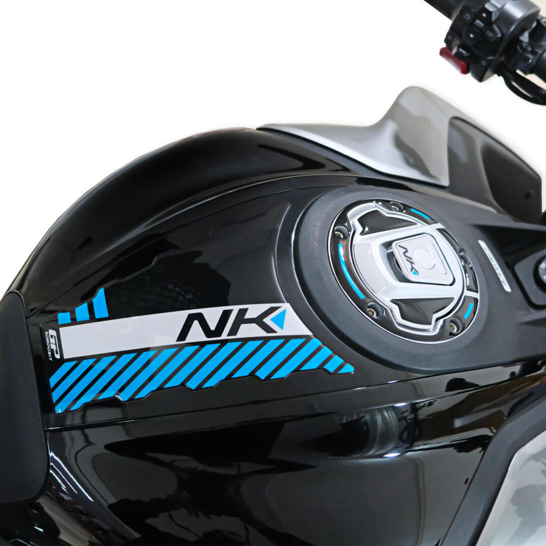 GP Kompozit CF Moto 450 NK 2024-2026 Uyumlu Tank Pad Mavi - 5