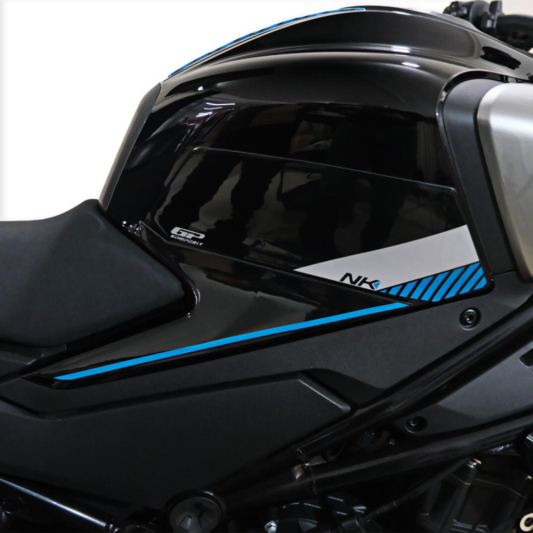 GP Kompozit CF Moto 450 NK 2024-2026 Uyumlu Tank Pad Mavi - 6